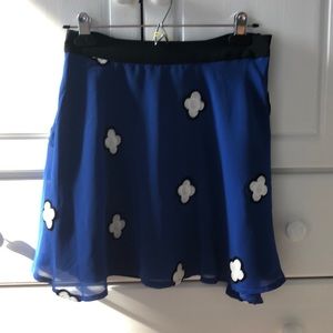 BCBGeneration Blue Mini Skirt Sz 2